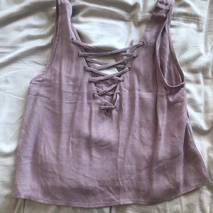 Cute lavender crop top!